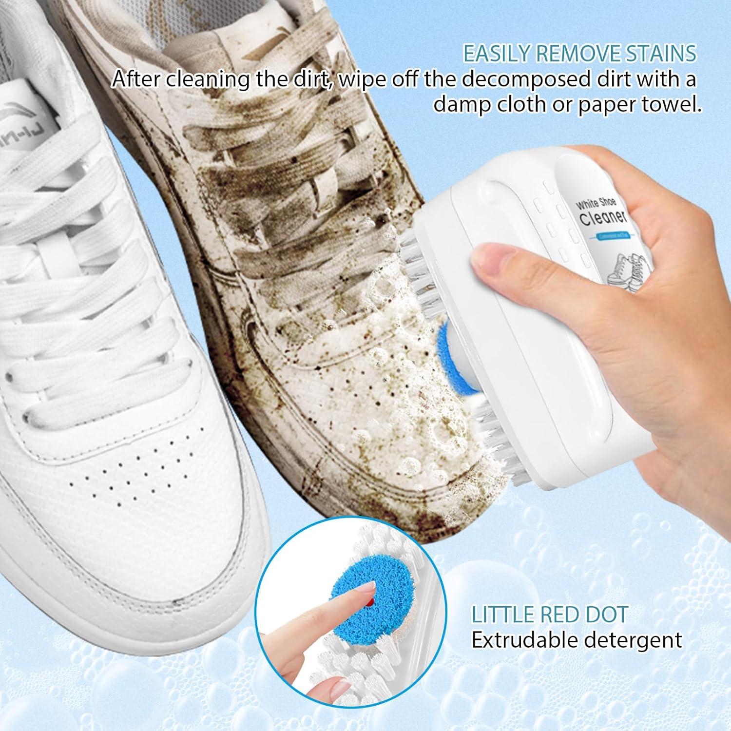 Kit Limpiador de Zapatos 100ML Sin Agua con Cepillo Ancho