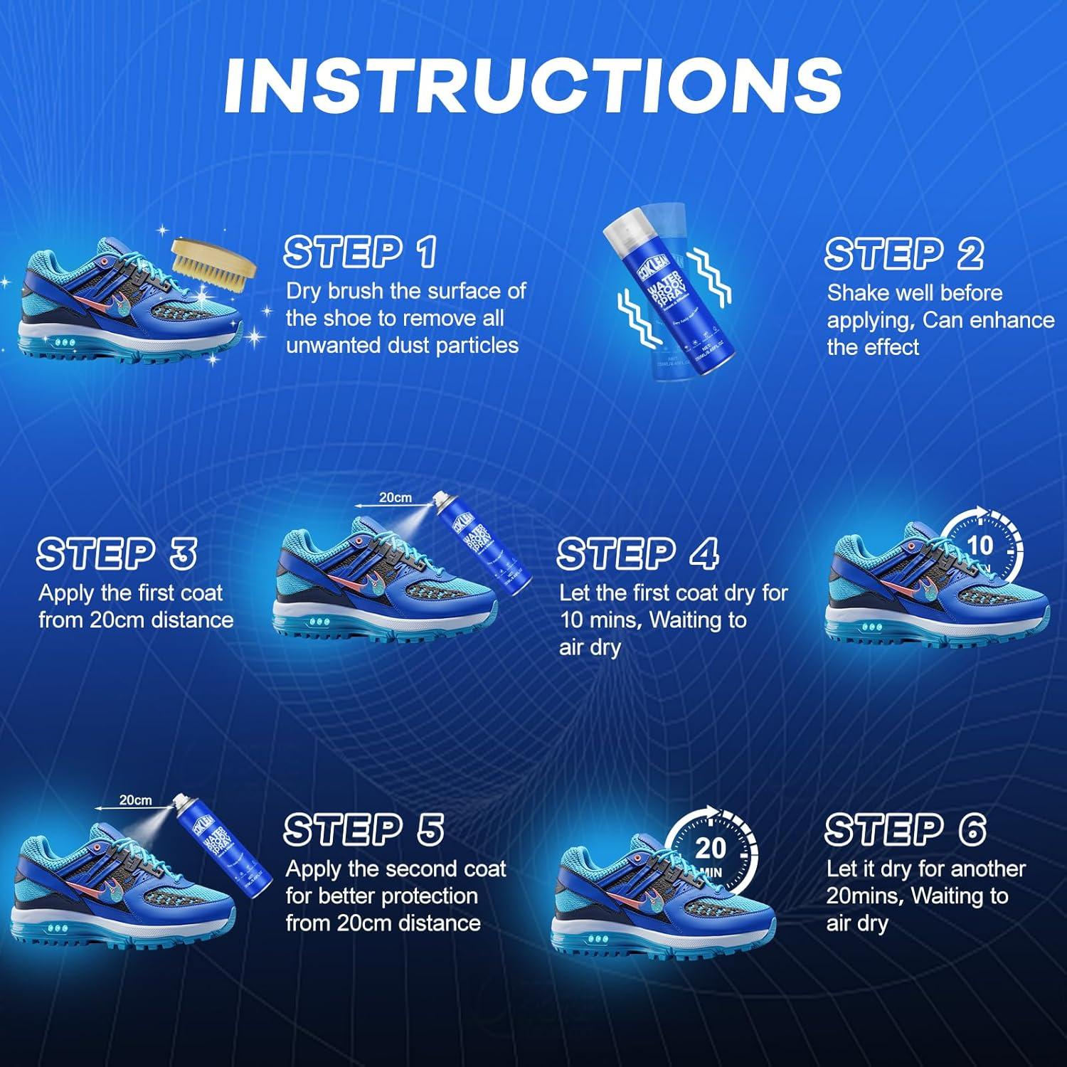 Spray Protector Impermeable Nano para Zapatos 250 ml