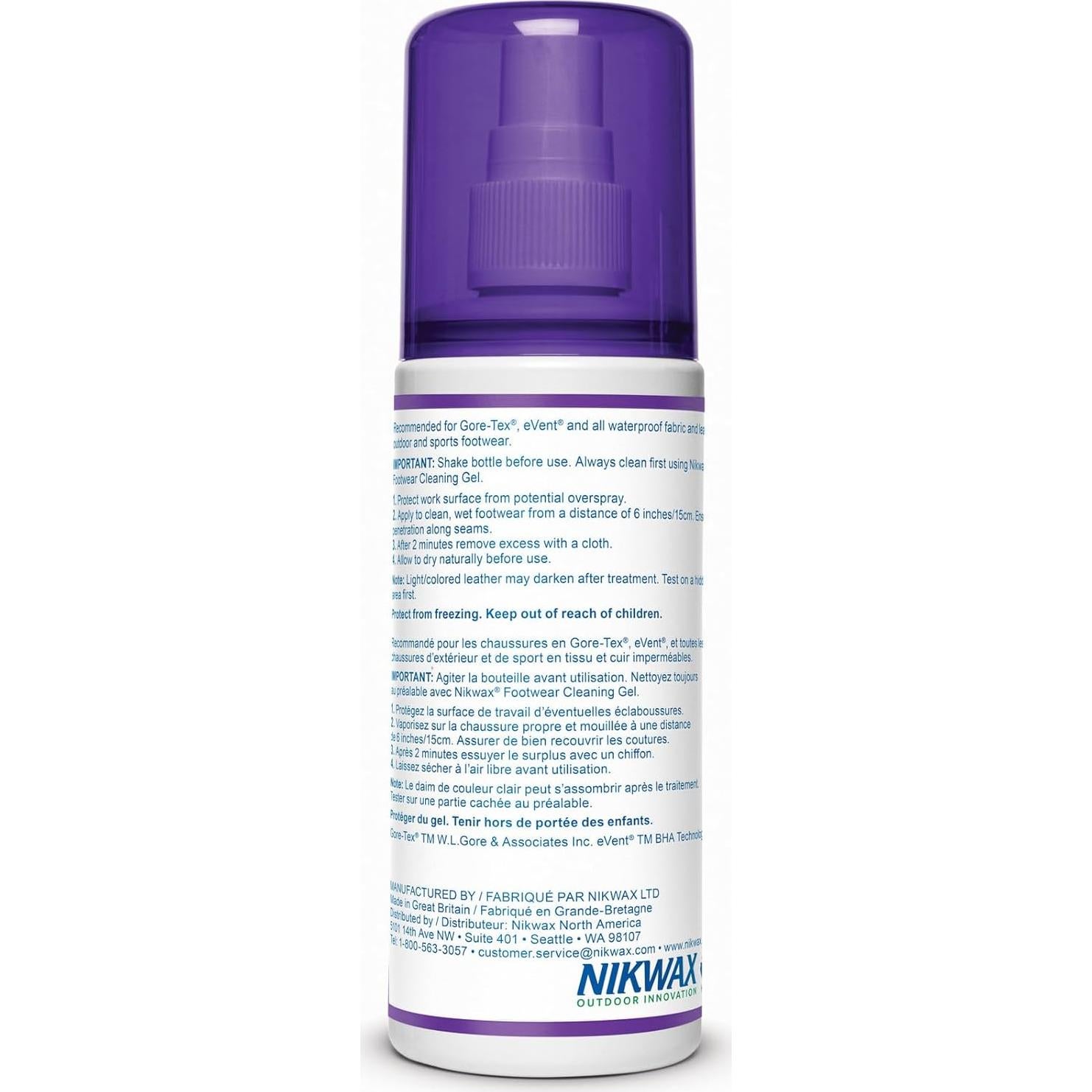 Nikwax Impermeabilizante Spray 125ml para Tela y Cuero