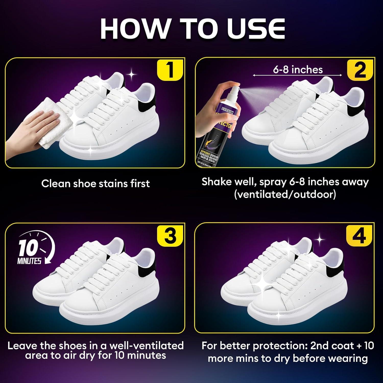 Spray Protector Impermeable para Zapatos PIXIEWINK 200 ml