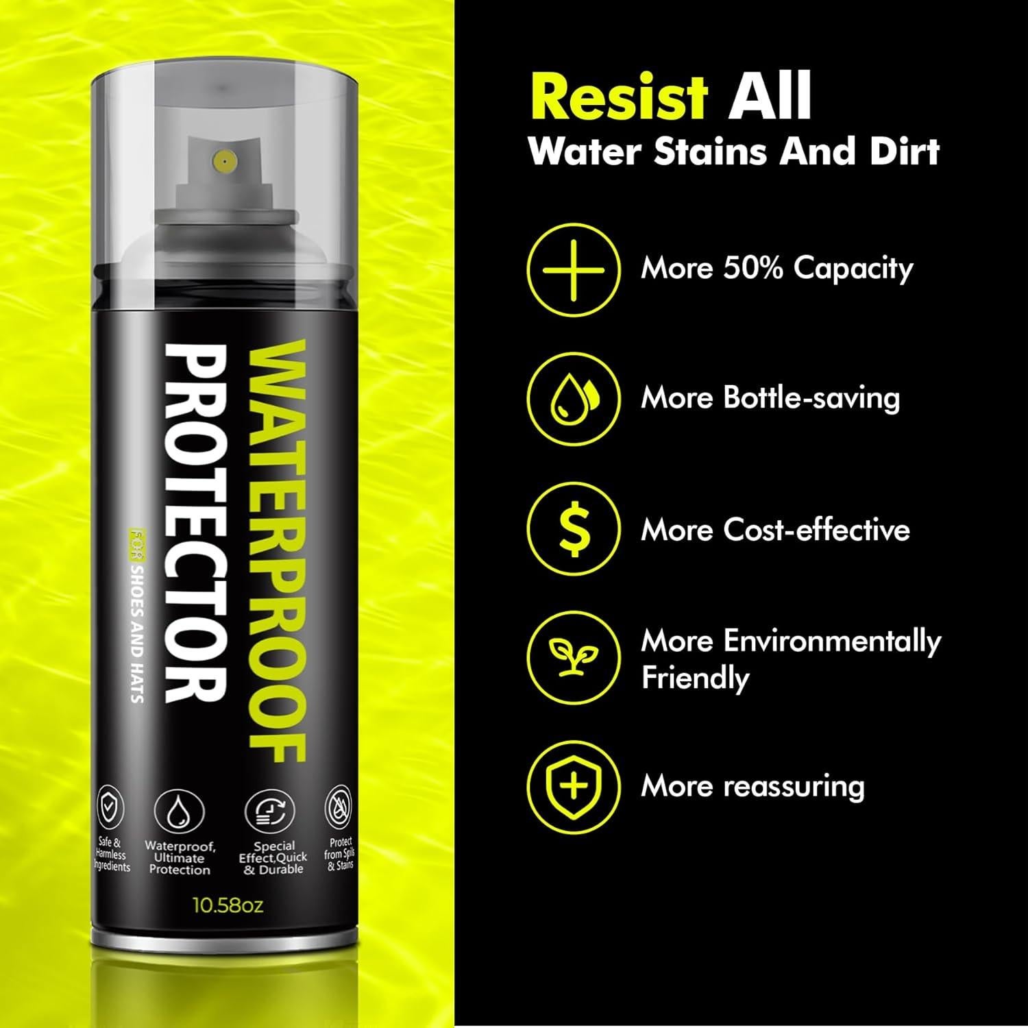 Spray Protector de Zapatos MOYAMUTU 300ml Impermeable y Anti-Manchas