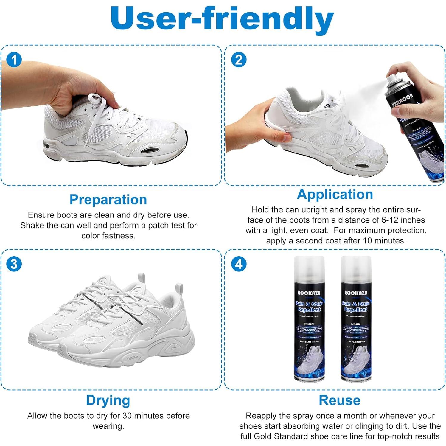 Spray Protector Impermeable Rookazu 350 ml para Zapatos