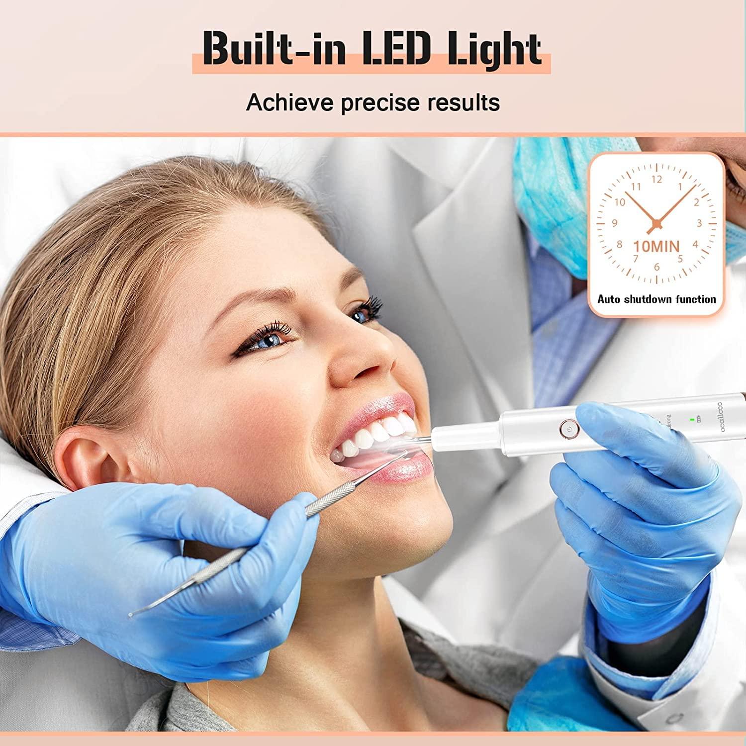 Removedor de Placa Dental Eléctrico Ocallcoo con Luz LED