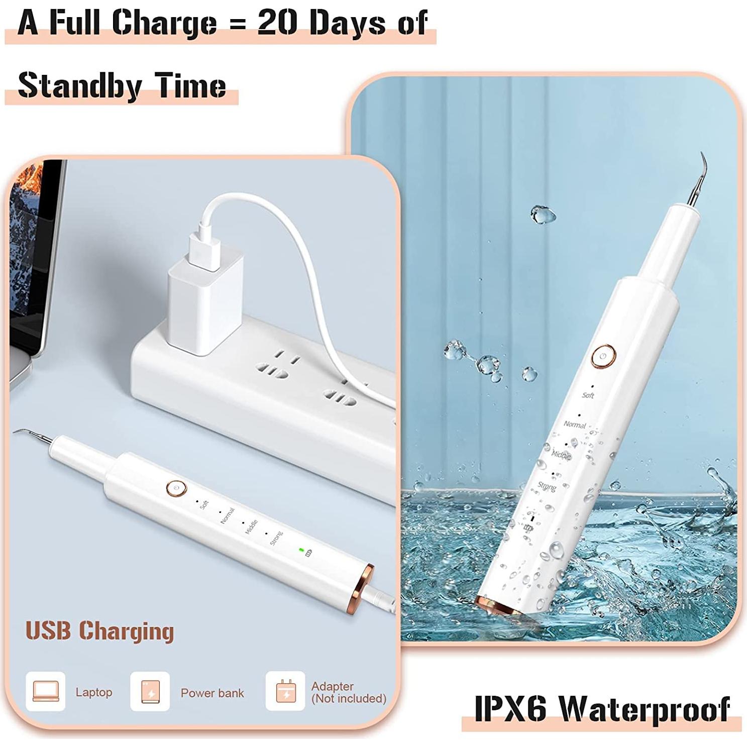 Removedor de Placa Dental Eléctrico Ocallcoo con Luz LED