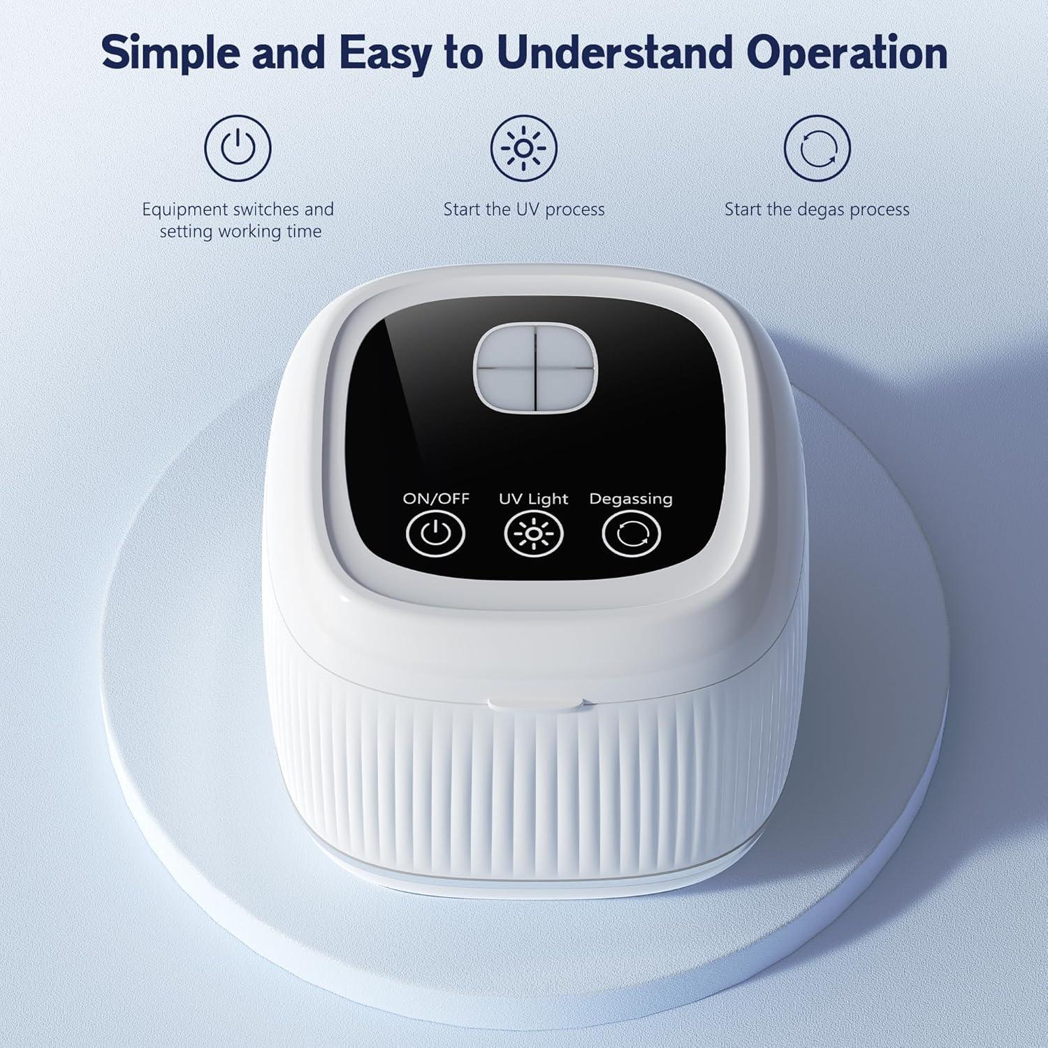Limpiadora Ultrasónica 3-en-1 SOHODEV con UV y Desgasificación