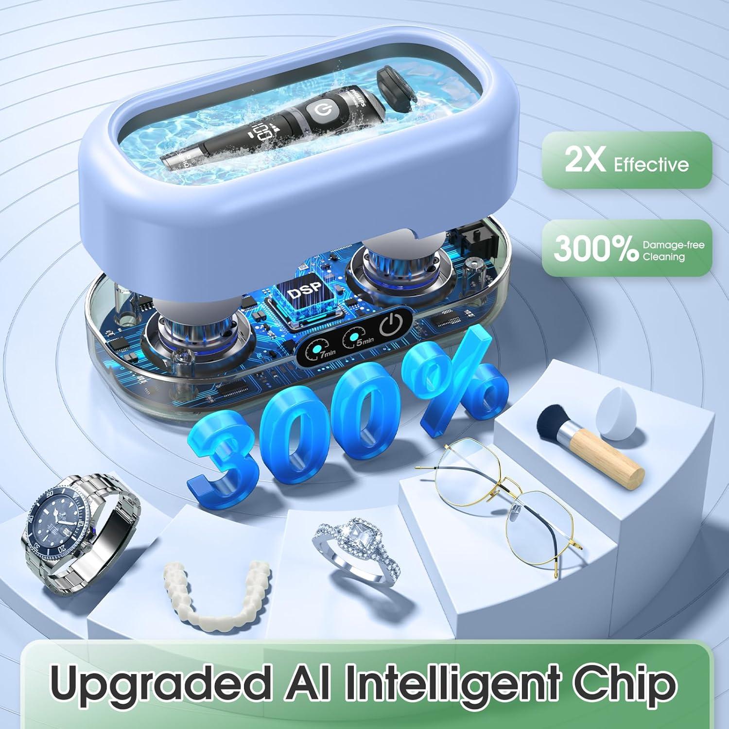 Limpiador Ultrasónico de Joyas Profesional 50KHz Acero Inoxidable