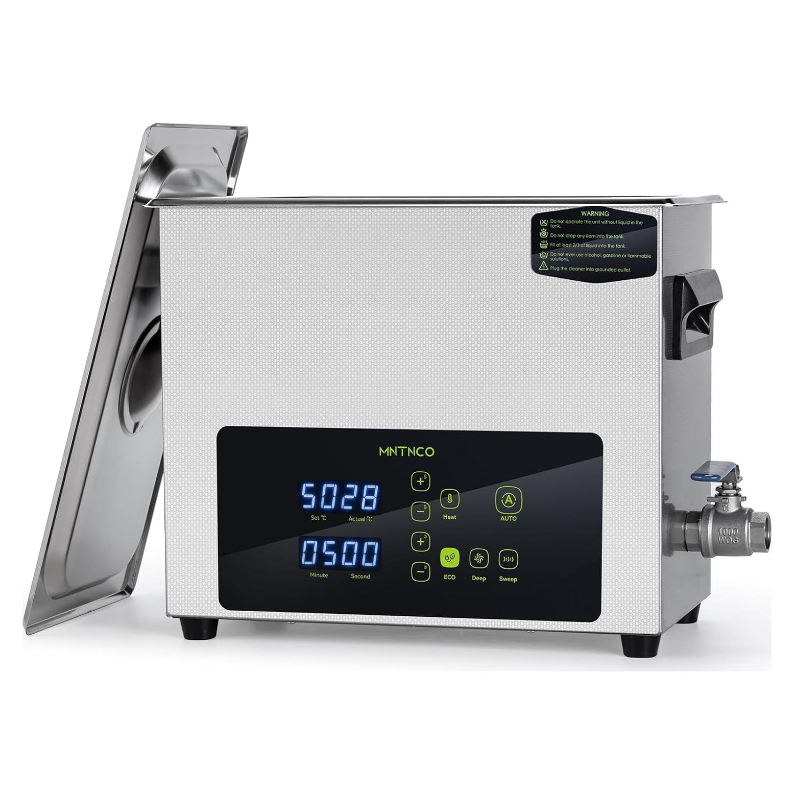 Limpiador ultrasónico MNTNCO 6L con modo ECO y táctil