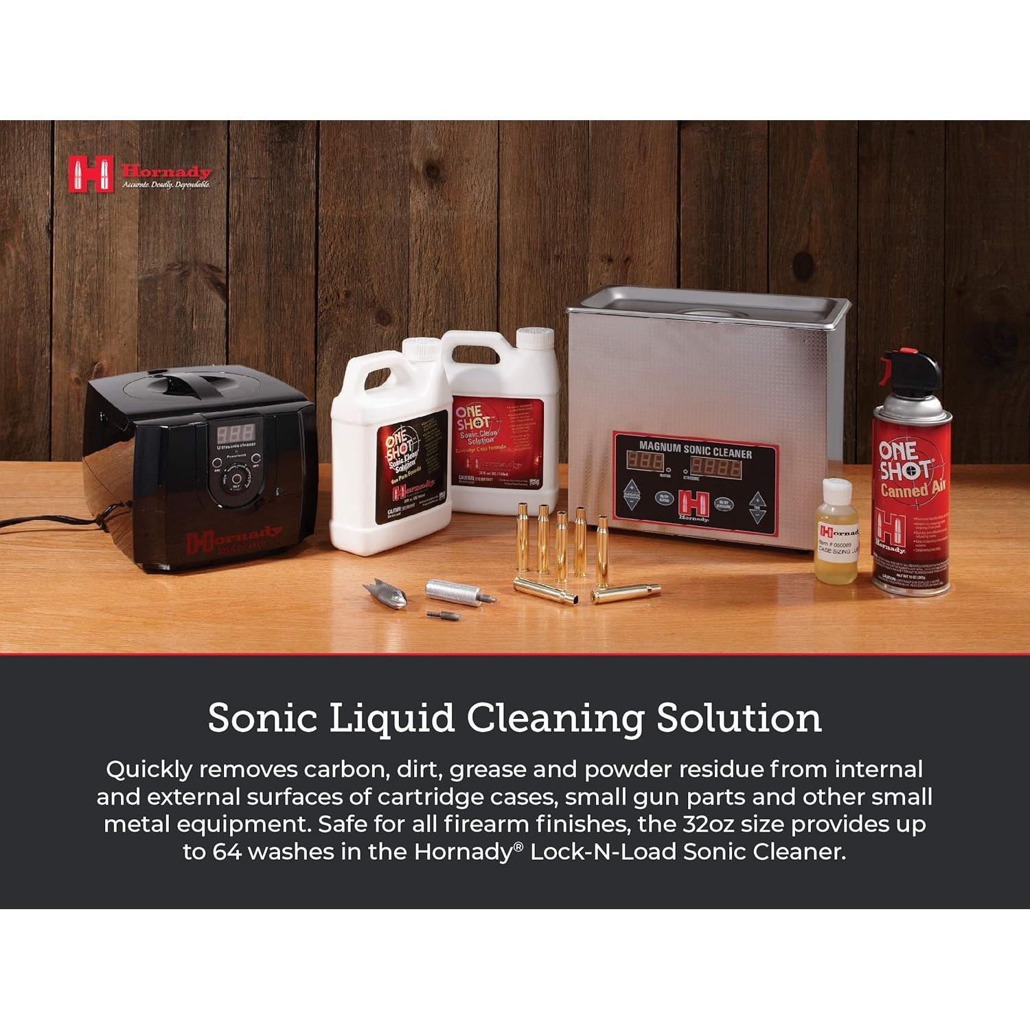 Limpiador de Armas Hornady Sonic One Shot 0.95L - Rápido y Seguro