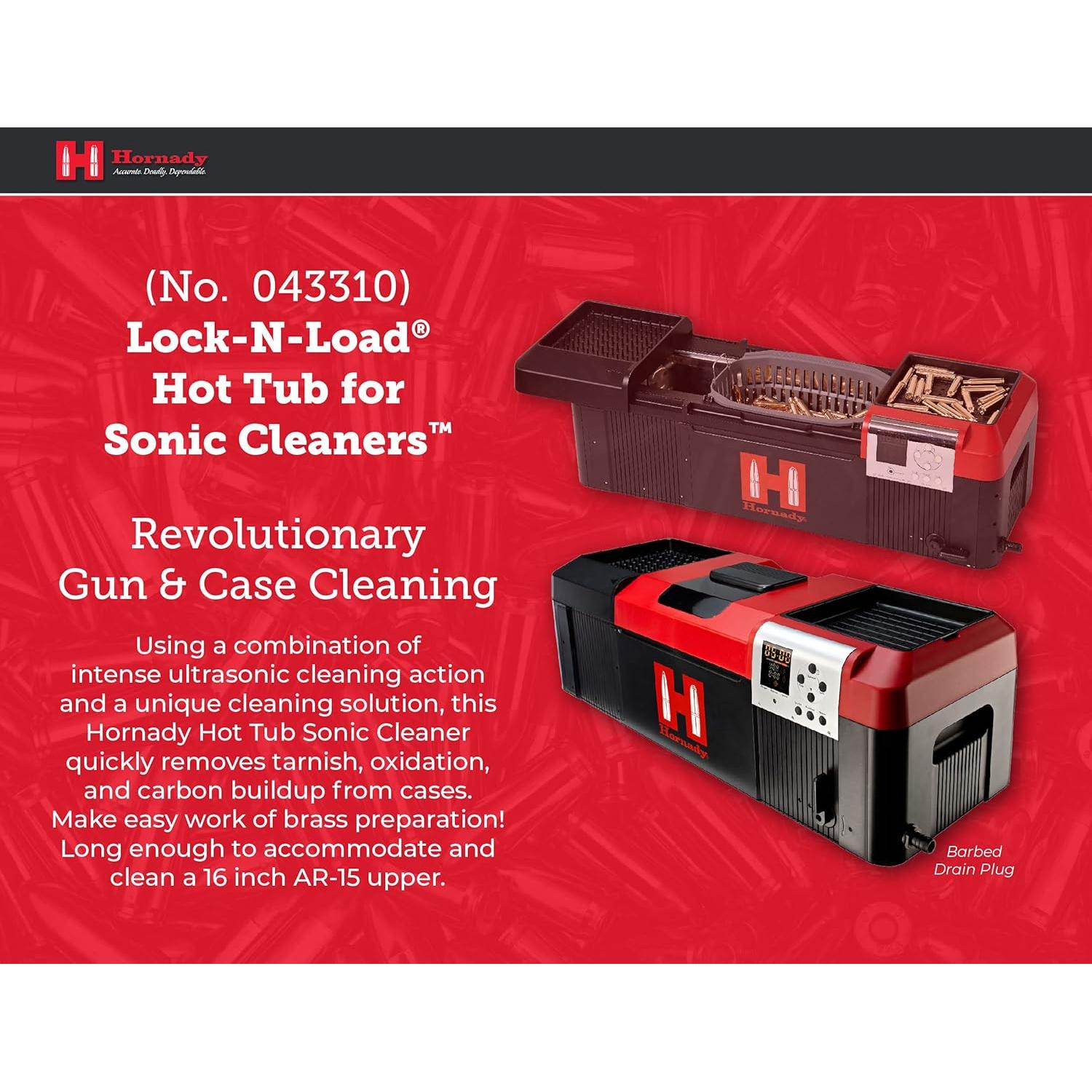 Limpiador Sonic Hornady Hot Tub 9L - Limpieza de Casquillos