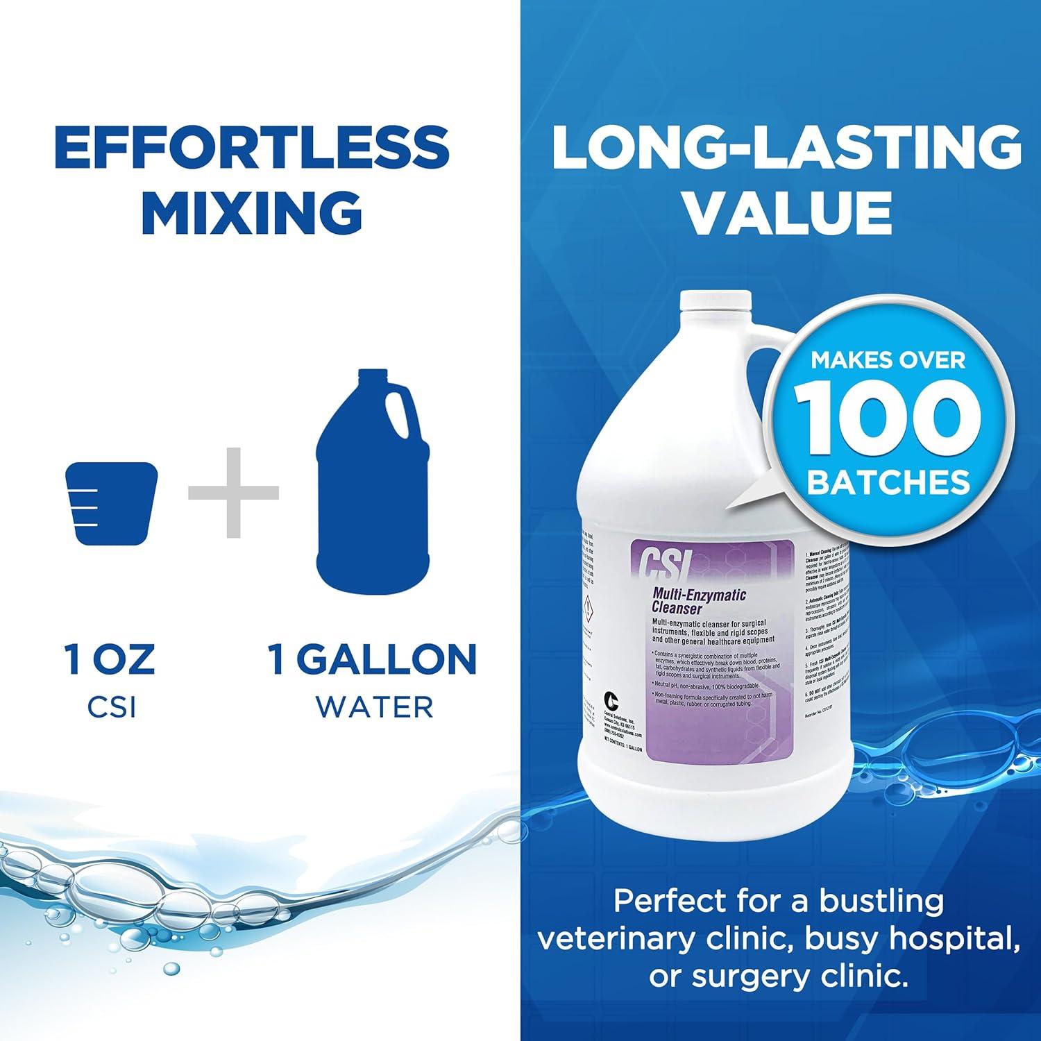 Limpiador Multi Enzimático CSI 3.78L - Grado Hospitalario