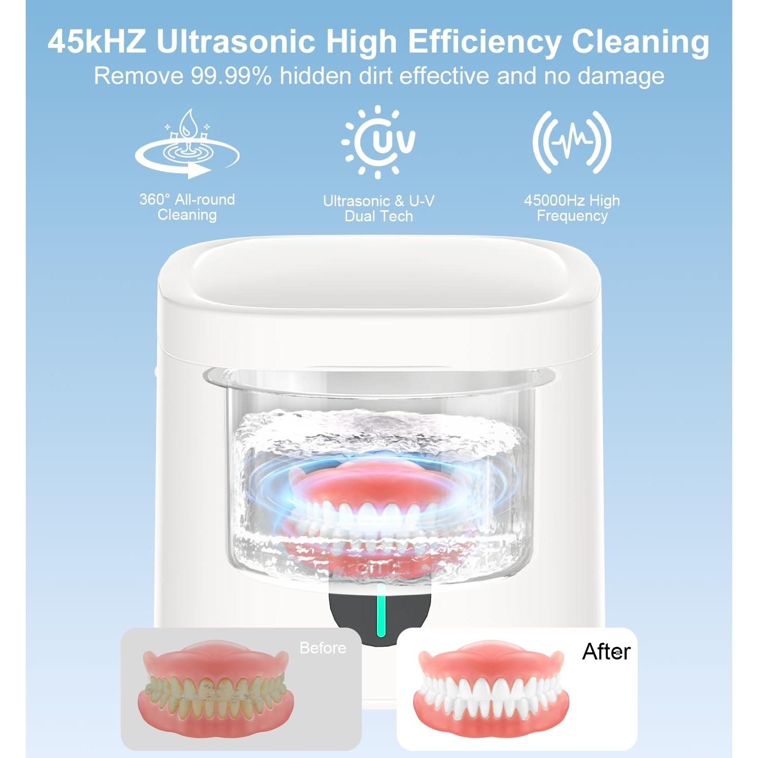 Limpiadora Ultrasónica de Retenedores 200ML 45kHz Likjhbn