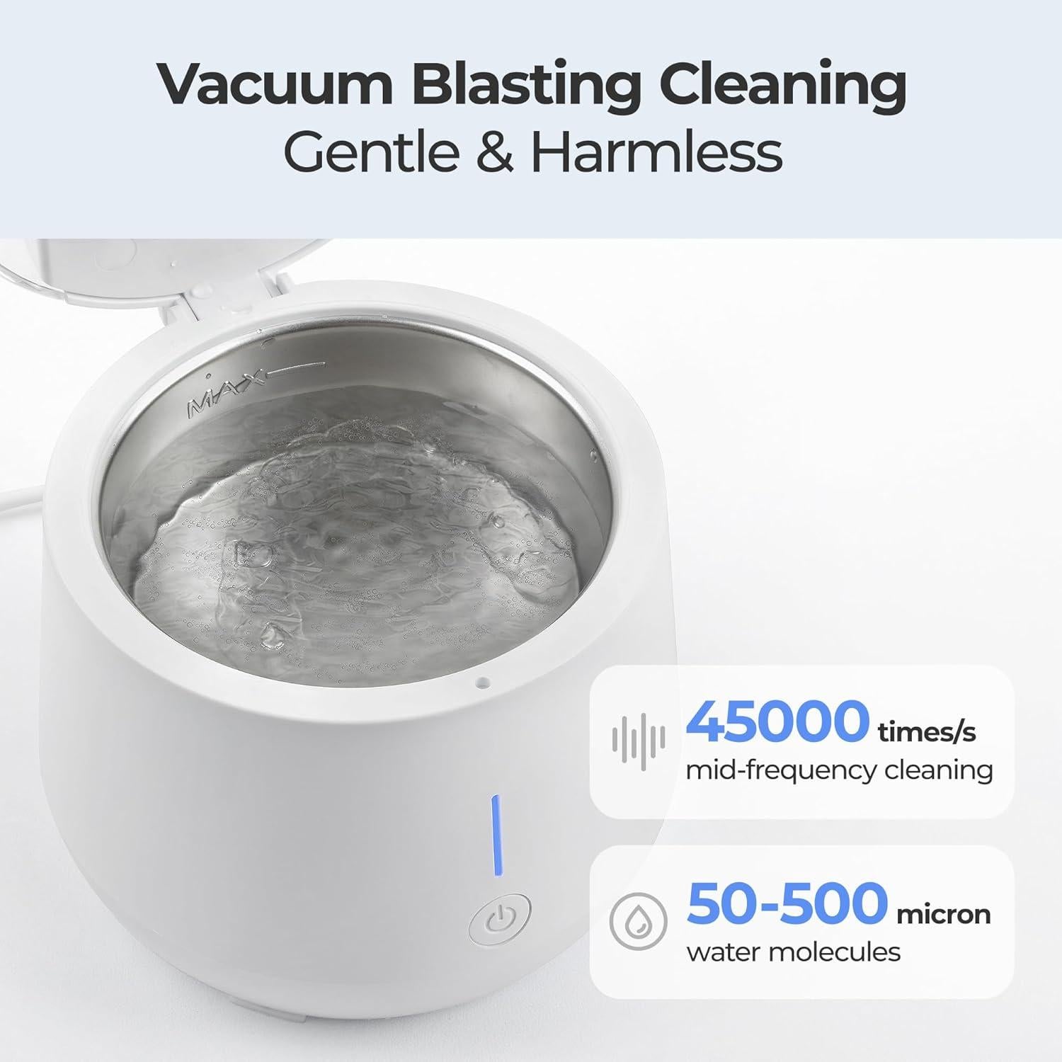 Limpiadora Ultrasónica Guntsous 45kHz para Dentaduras y Joyería