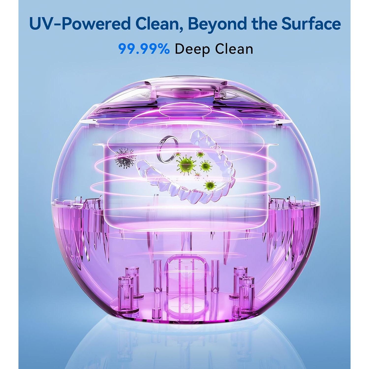 Limpiador Ultrasónico UPoetry 200ML con 4 Modos y Temporizador