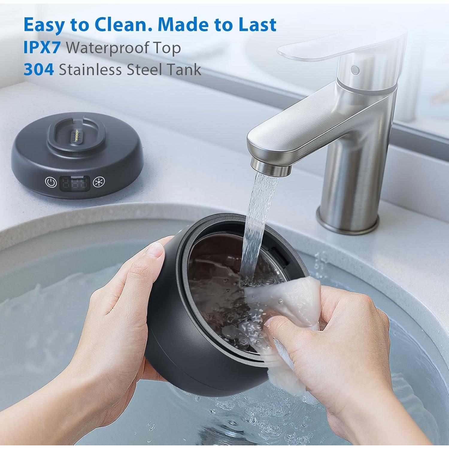 Limpiadora Ultrasónica CANHOPE 42kHz para Dentaduras y Joyería