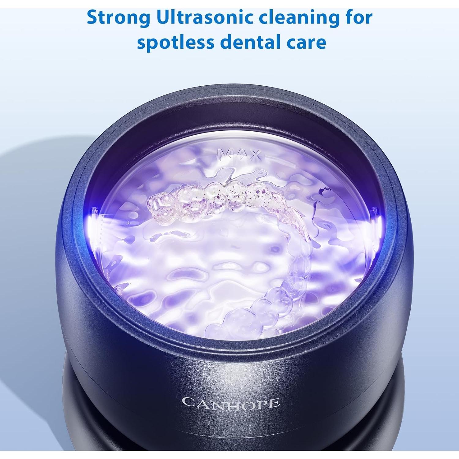 Limpiadora Ultrasónica CANHOPE 42kHz para Dentaduras y Joyería