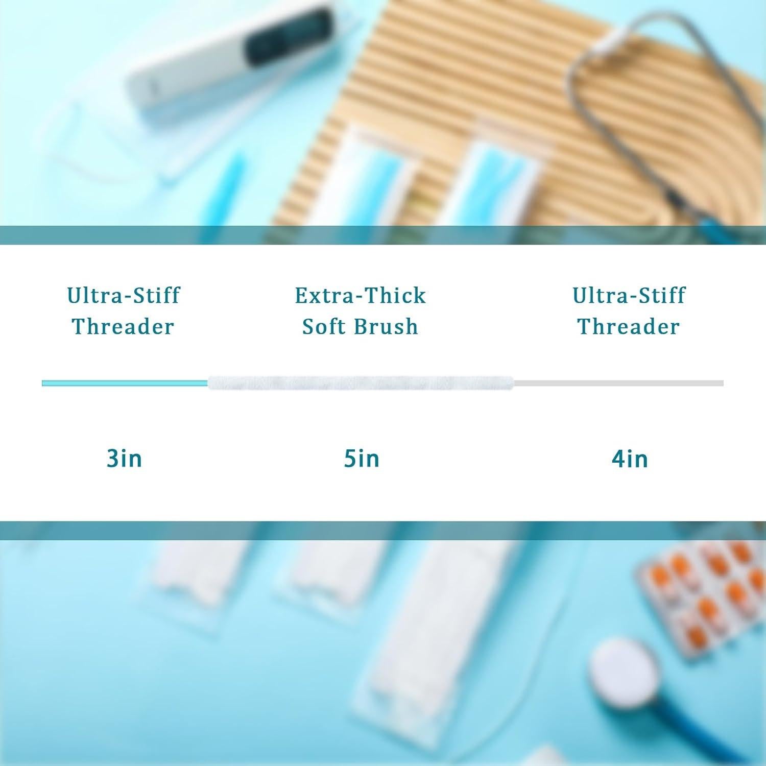 Kit de limpieza para audífonos Threlaco 200 cepillos nylon