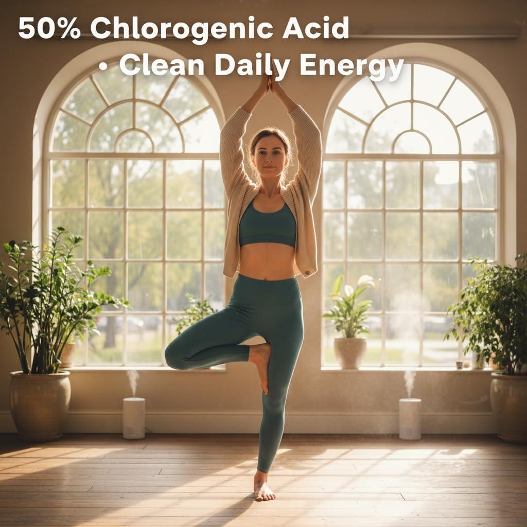 Extracto de Grano de Café Verde Lovita 1600 mg 60 Cápsulas Veganas