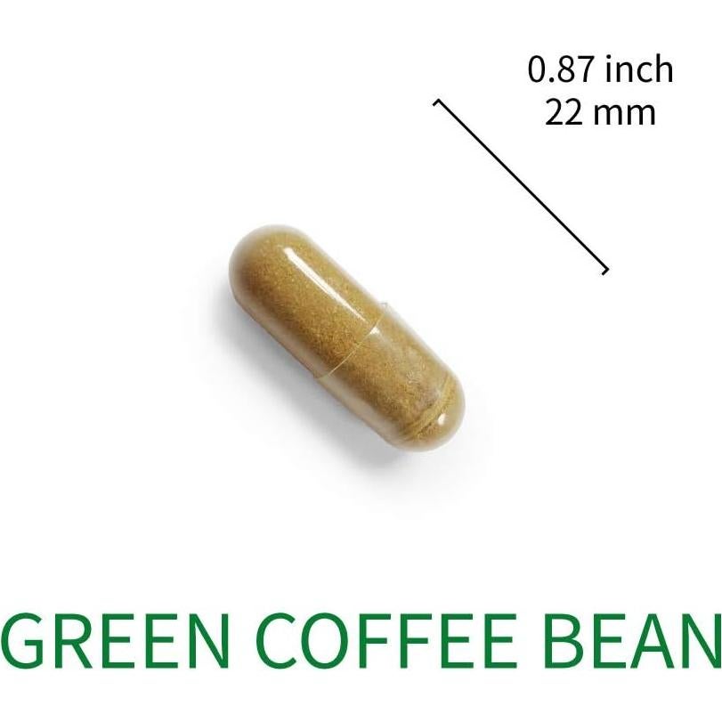 Extracto de Grano de Café Verde Lovita 1600 mg 60 Cápsulas Veganas