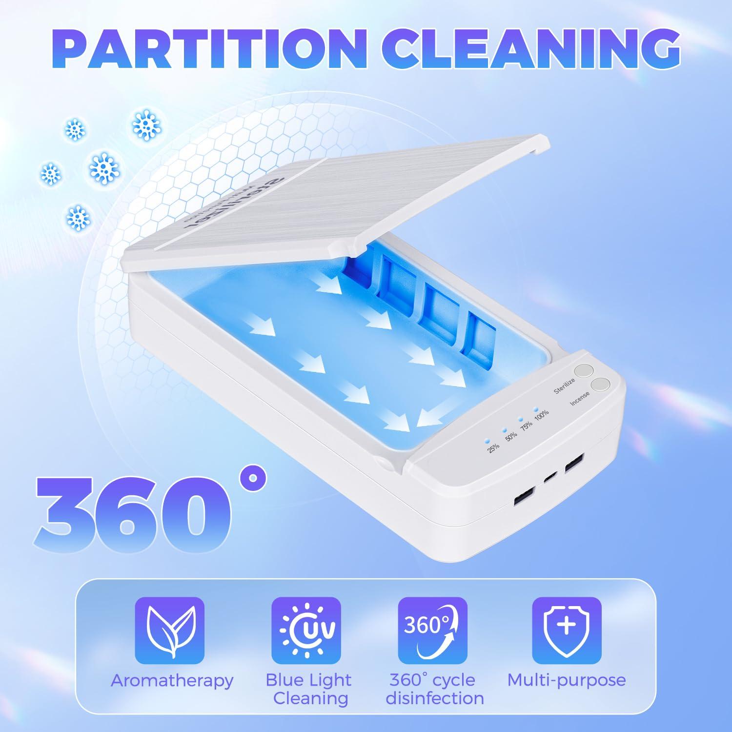 Limpiadora de Uñas TAKIYA USB con Luz Azul, Portátil