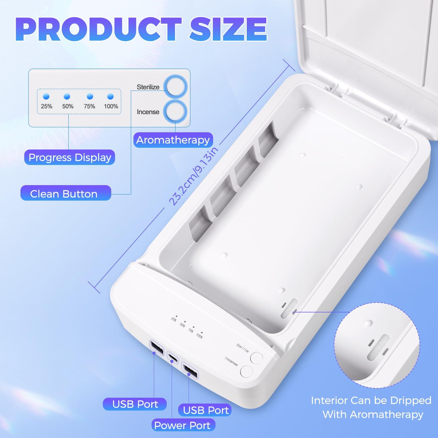 Limpiadora de Uñas TAKIYA USB con Luz Azul, Portátil