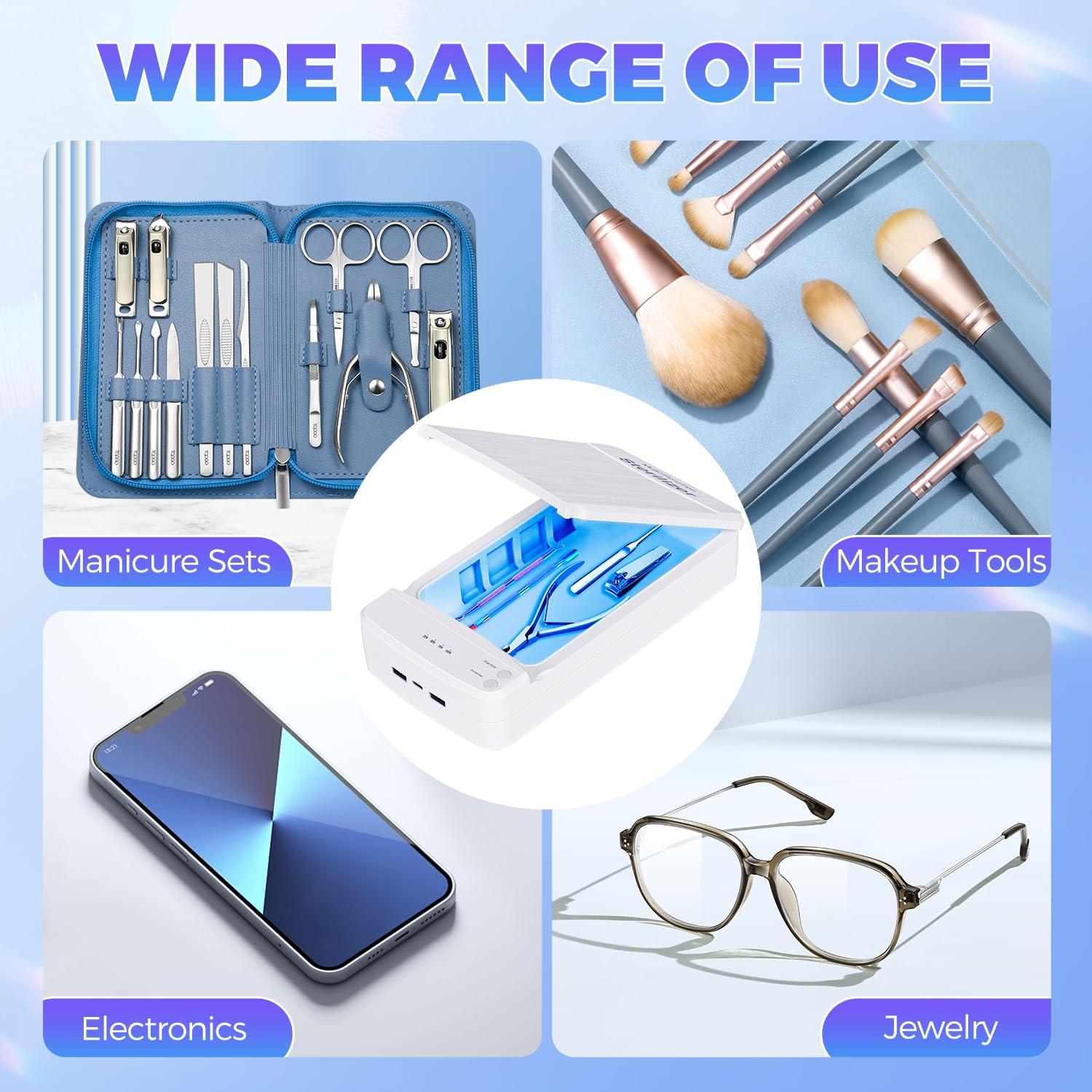 Limpiadora de Uñas TAKIYA USB con Luz Azul, Portátil