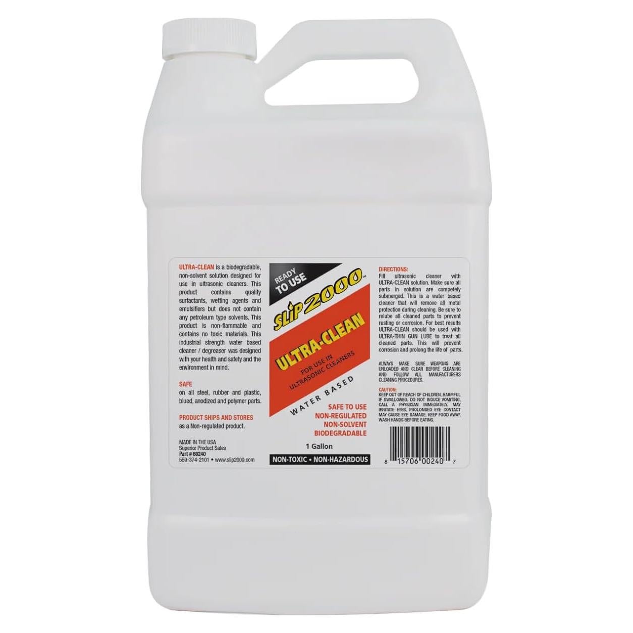 Limpiador Ultrasonico Slip 2000 3.78L No Tóxico para Armas