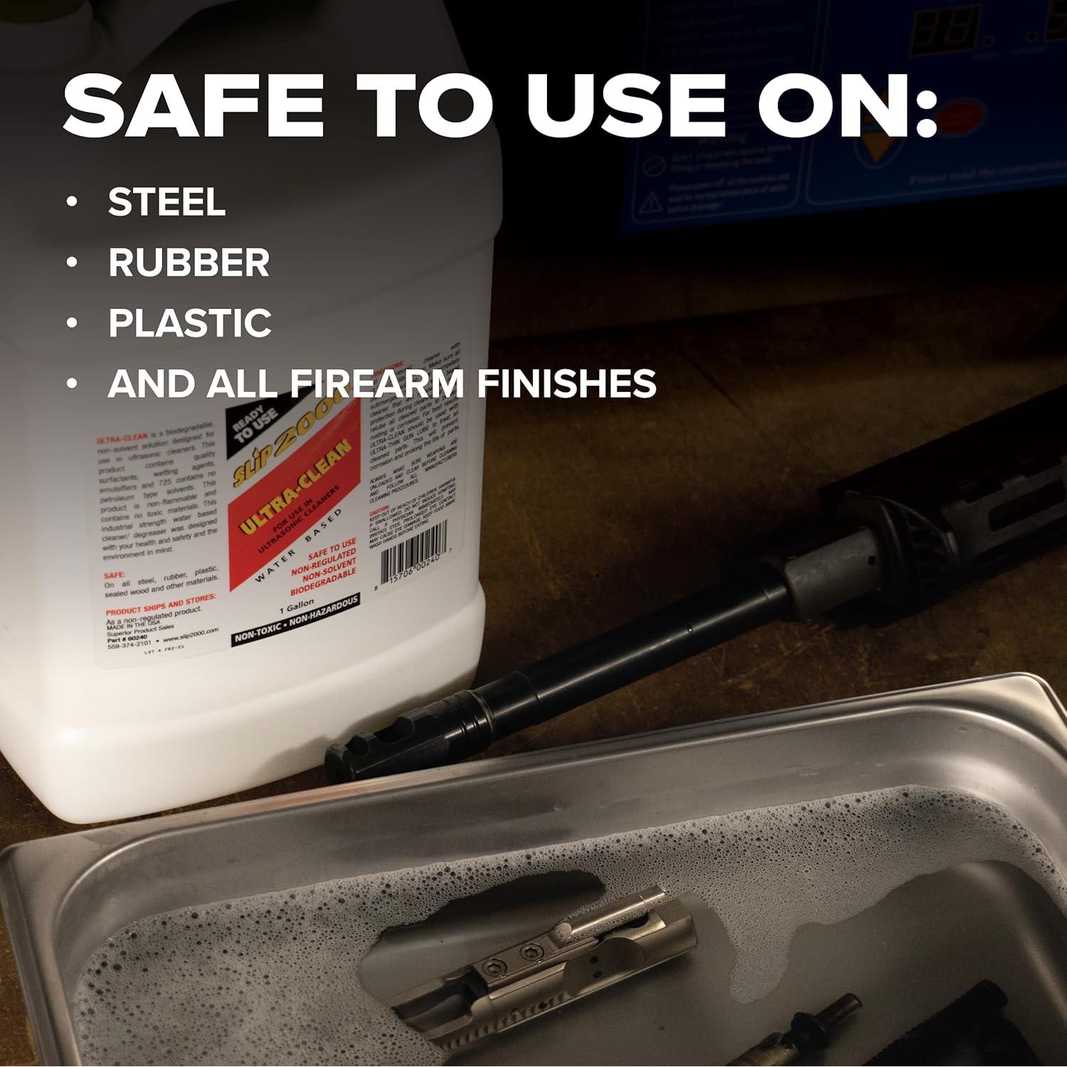 Limpiador Ultrasonico Slip 2000 3.78L No Tóxico para Armas