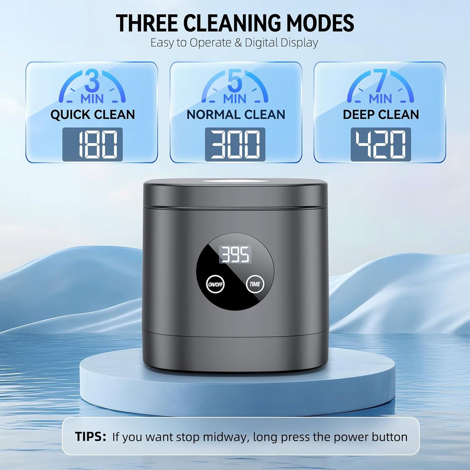 Limpiador Ultrasónico de Retenedores TEBAL 250ml Negro