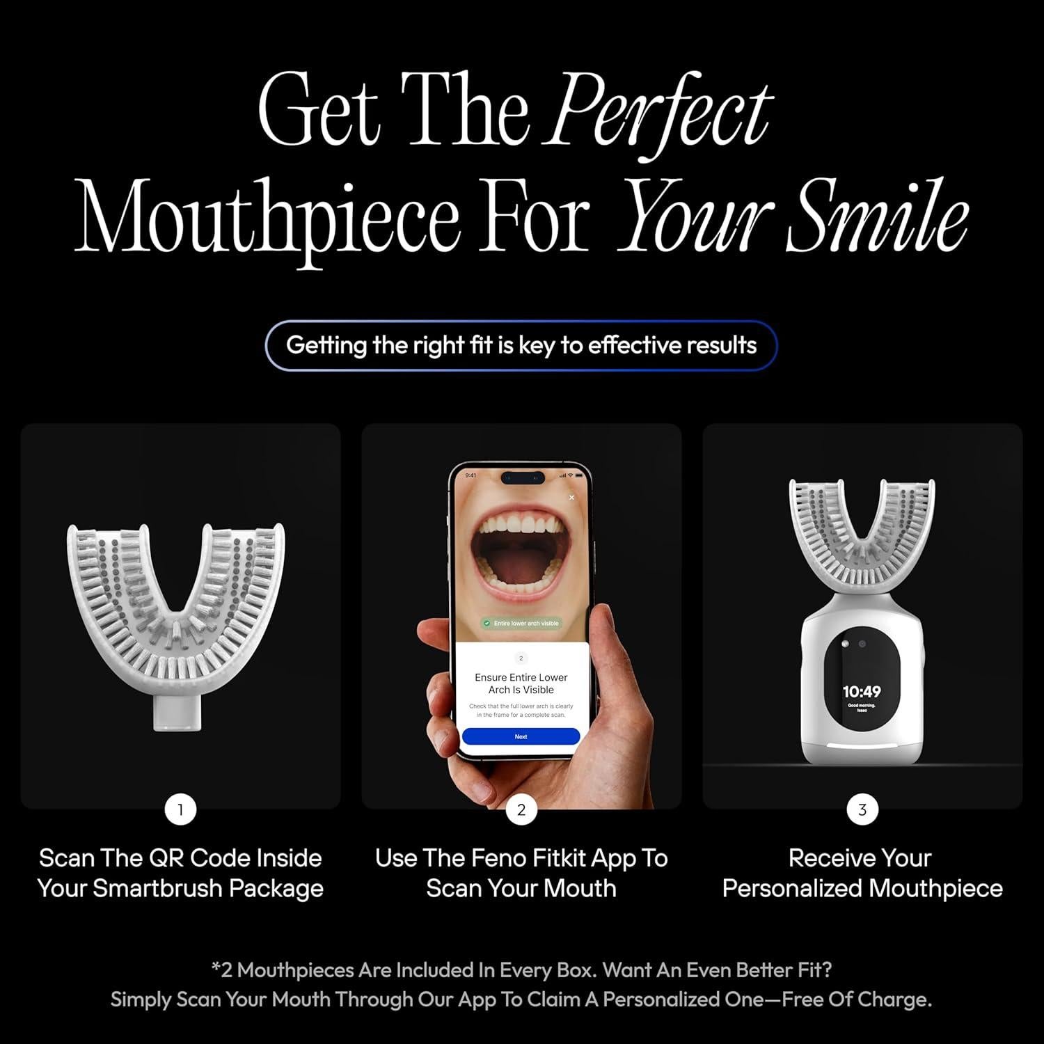 Cepillo de dientes eléctrico Feno Smartbrush Kit de inicio