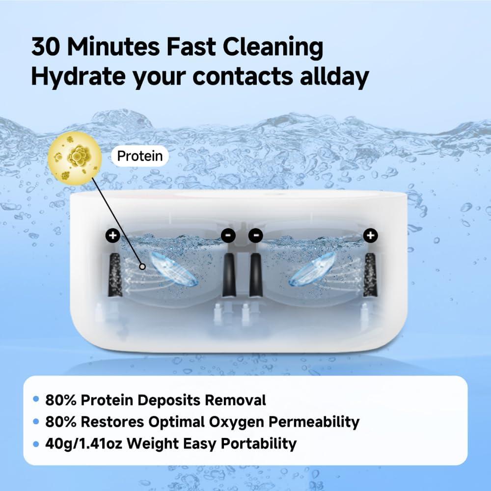 Limpiador de Lentes de Contacto Suaves ReO2 Mini Pro Azul