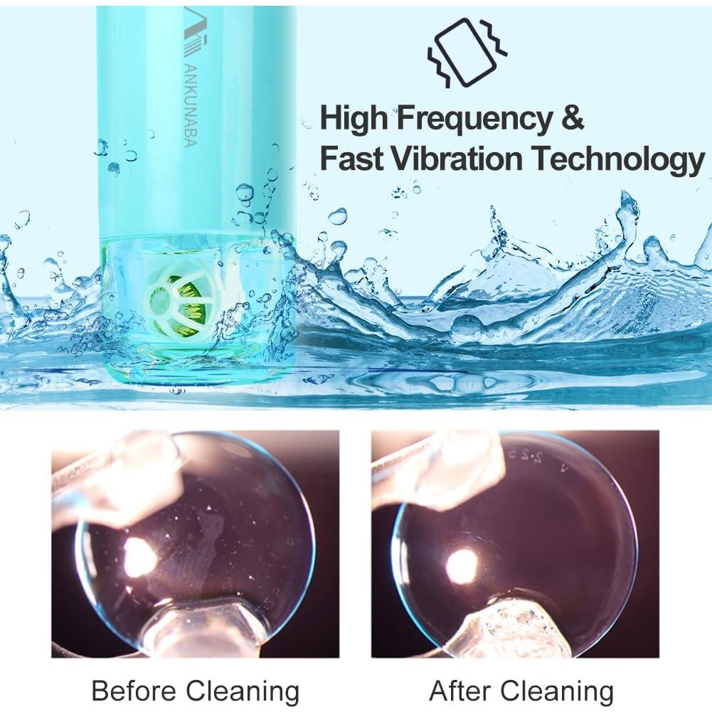 Limpiador de Lentes de Contacto ANKUNABA Portátil USB Azul