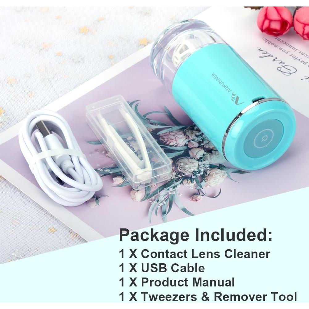 Limpiador de Lentes de Contacto ANKUNABA Portátil USB Azul