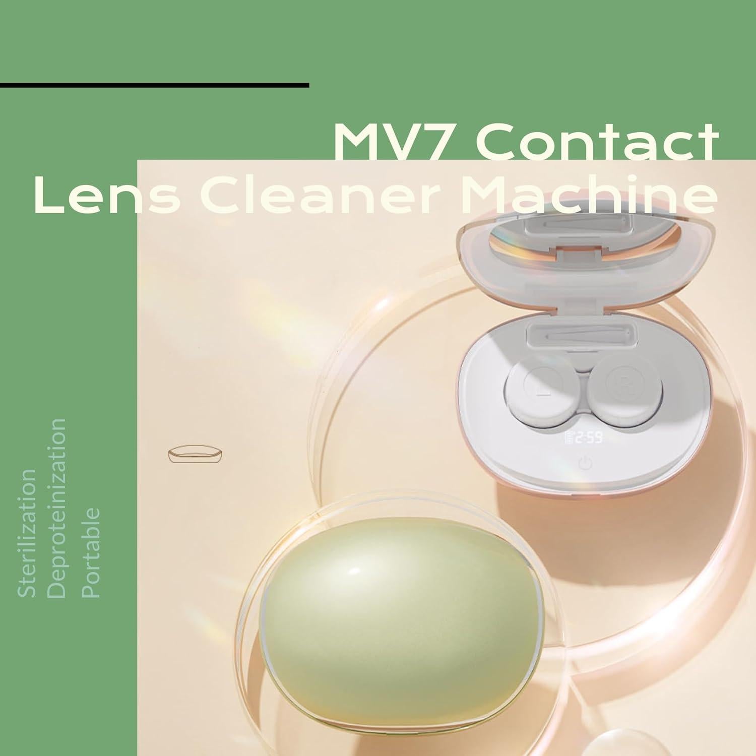 Limpiadora Ultrasónica de Lentes de Contacto VORDRASSIL MV7 Rosado