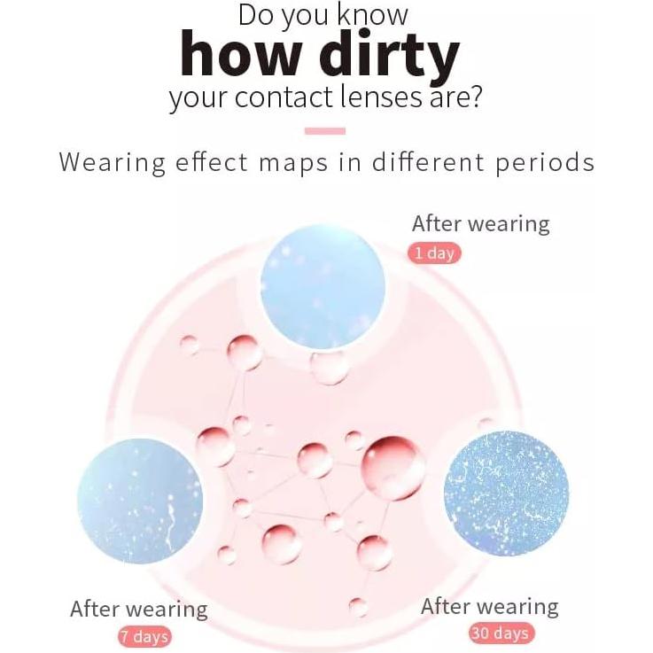 Limpiadora Ultrasónica de Lentes de Contacto VORDRASSIL MV7 Rosado