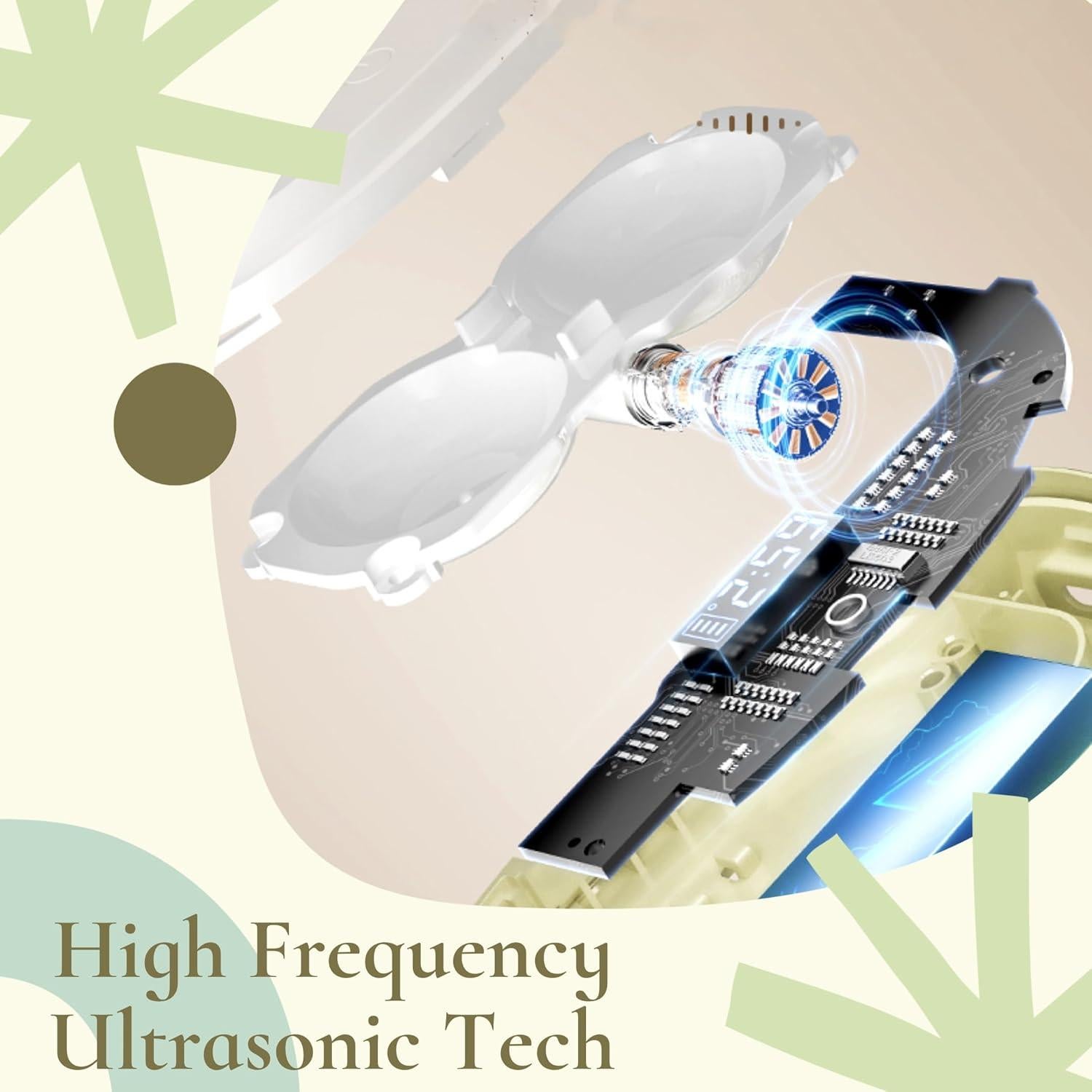 Limpiadora Ultrasónica de Lentes de Contacto VORDRASSIL MV7 Rosado