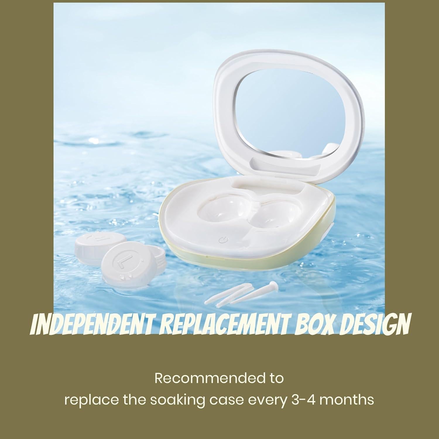 Limpiadora Ultrasónica de Lentes de Contacto VORDRASSIL MV7 Rosado