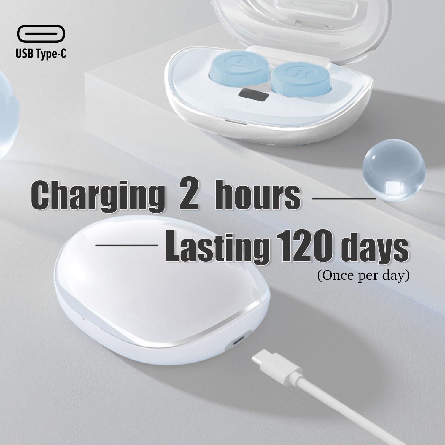 Limpiador Ultrasónico de Lentes de Contacto Vastsoon USB-C