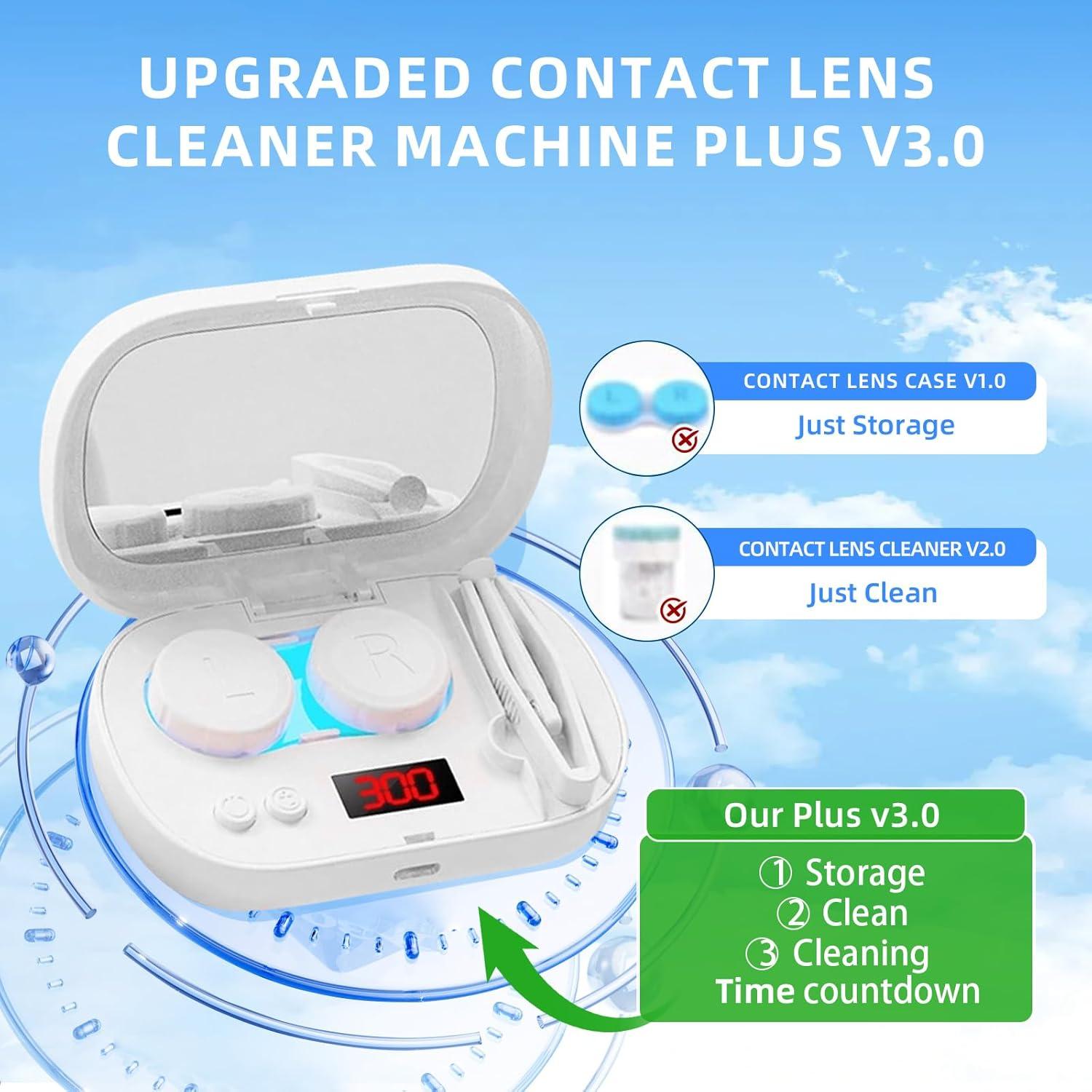 Limpiadora Ultrasónica de Lentes de Contacto BNXXL - Blanco