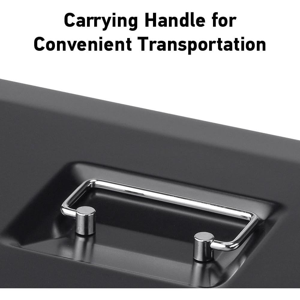 Caja de Dinero SentrySafe CB-10 Negra con Cerradura y Bandeja