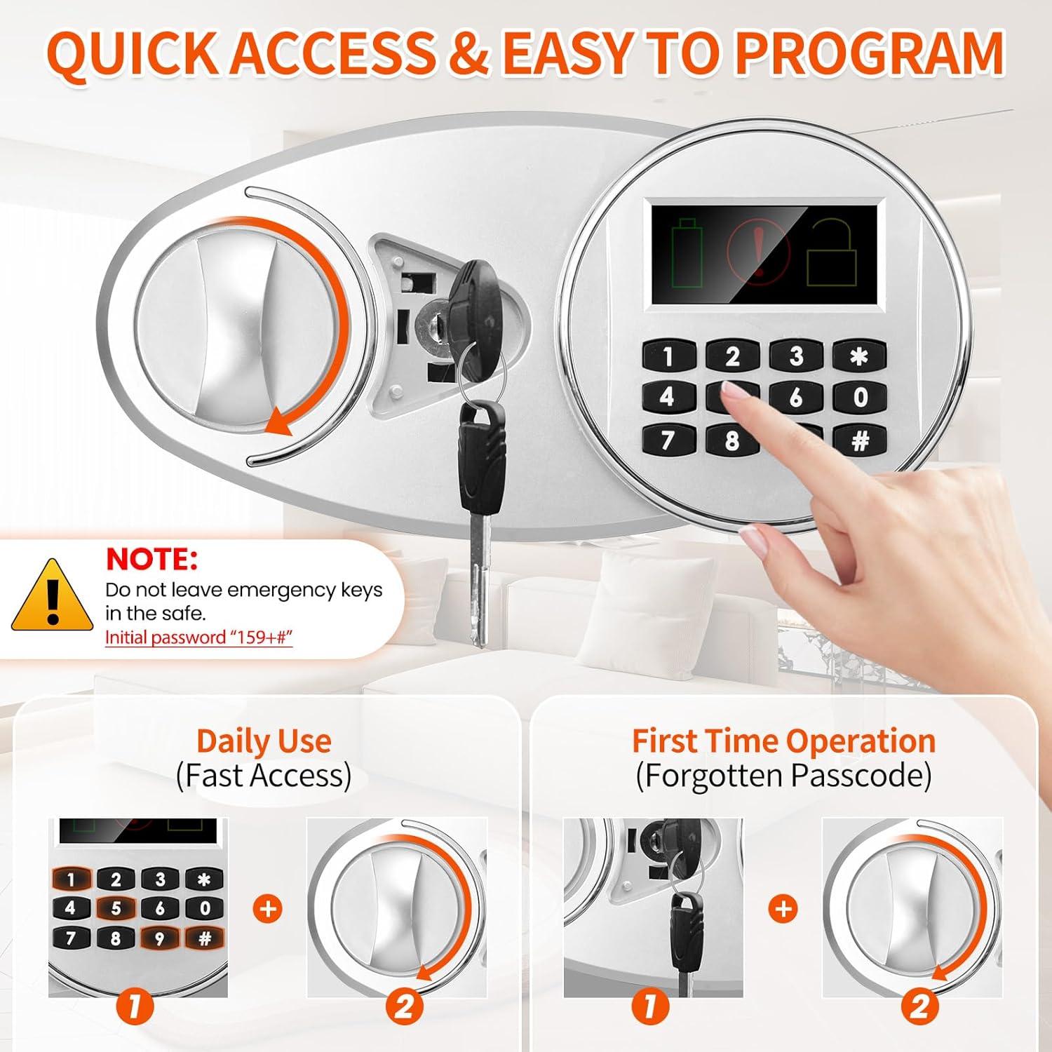 Caja Fuerte Thmosz 2.6 Pies Cúbicos con Ranura de Depósito