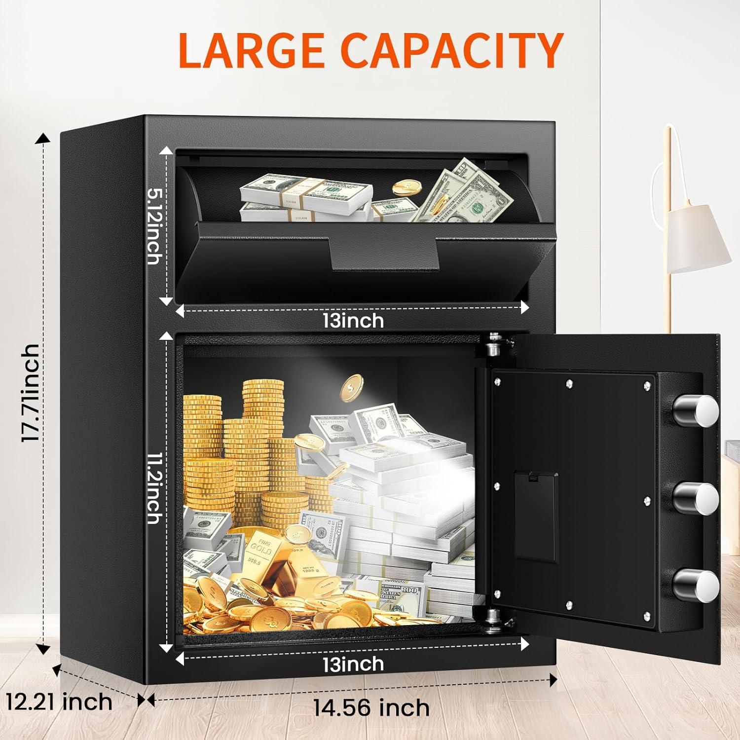 Caja Fuerte Thmosz 2.6 Pies Cúbicos con Ranura de Depósito