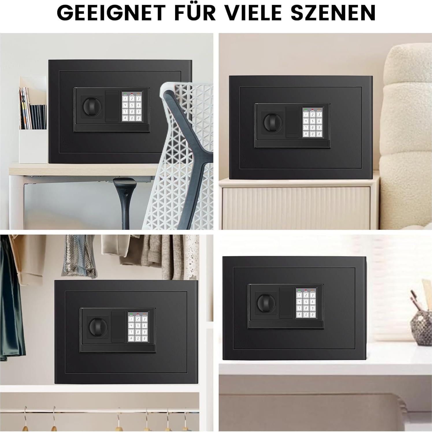 Caja Fuerte Digital FOWORE 0.8 Pies³ con Alarma y Estante