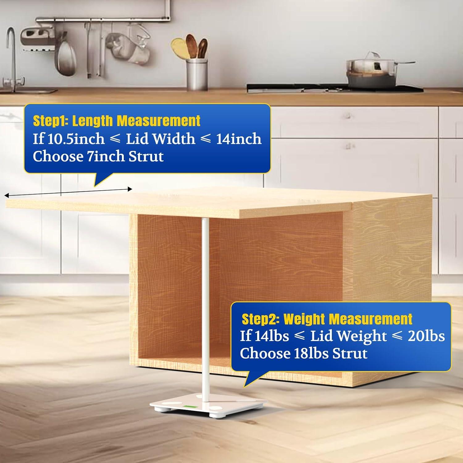 Amortiguadores de Gas ARANA 7" 18lb para Caja de Herramientas