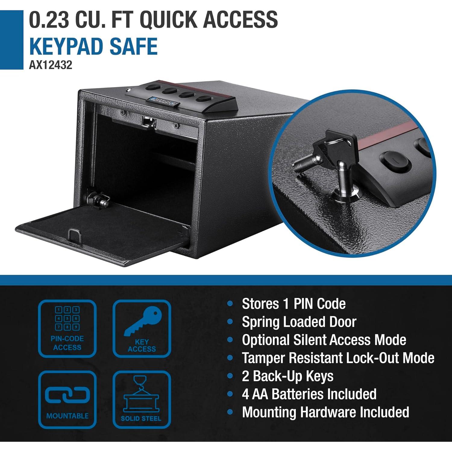 Caja Fuerte Electrónica Barska AX12432 con Teclado Digital y Estante