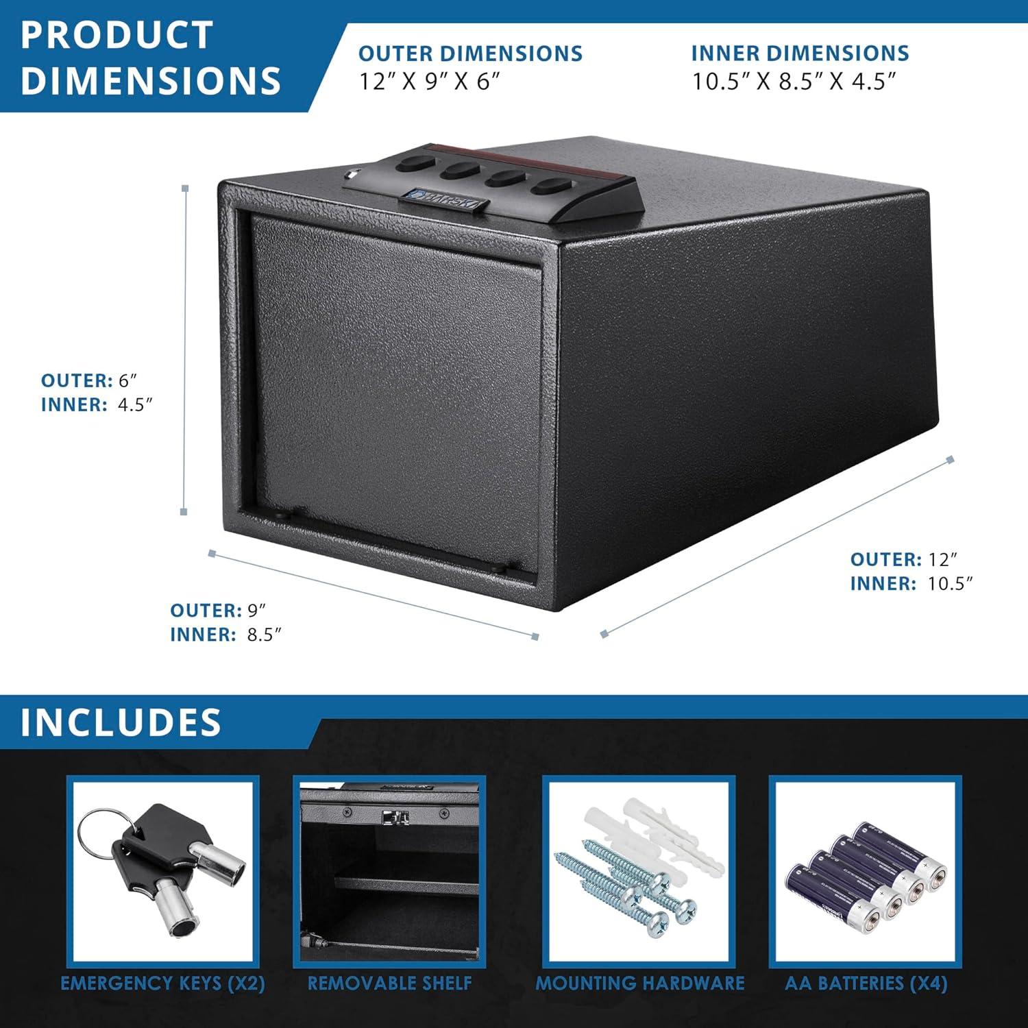 Caja Fuerte Electrónica Barska AX12432 con Teclado Digital y Estante