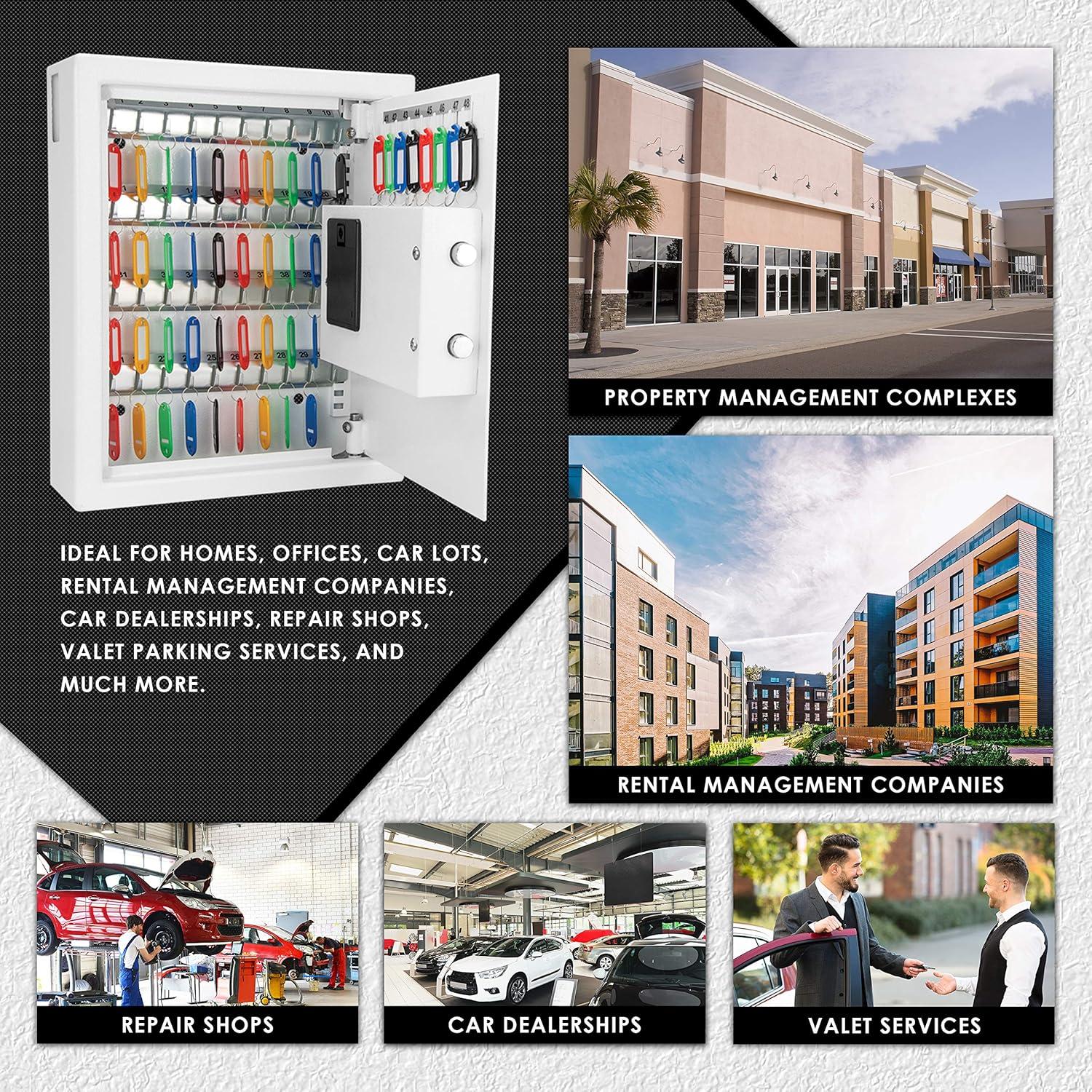 Caja Fuerte Digital de Llaves Barska para 48 Llaves - Acero