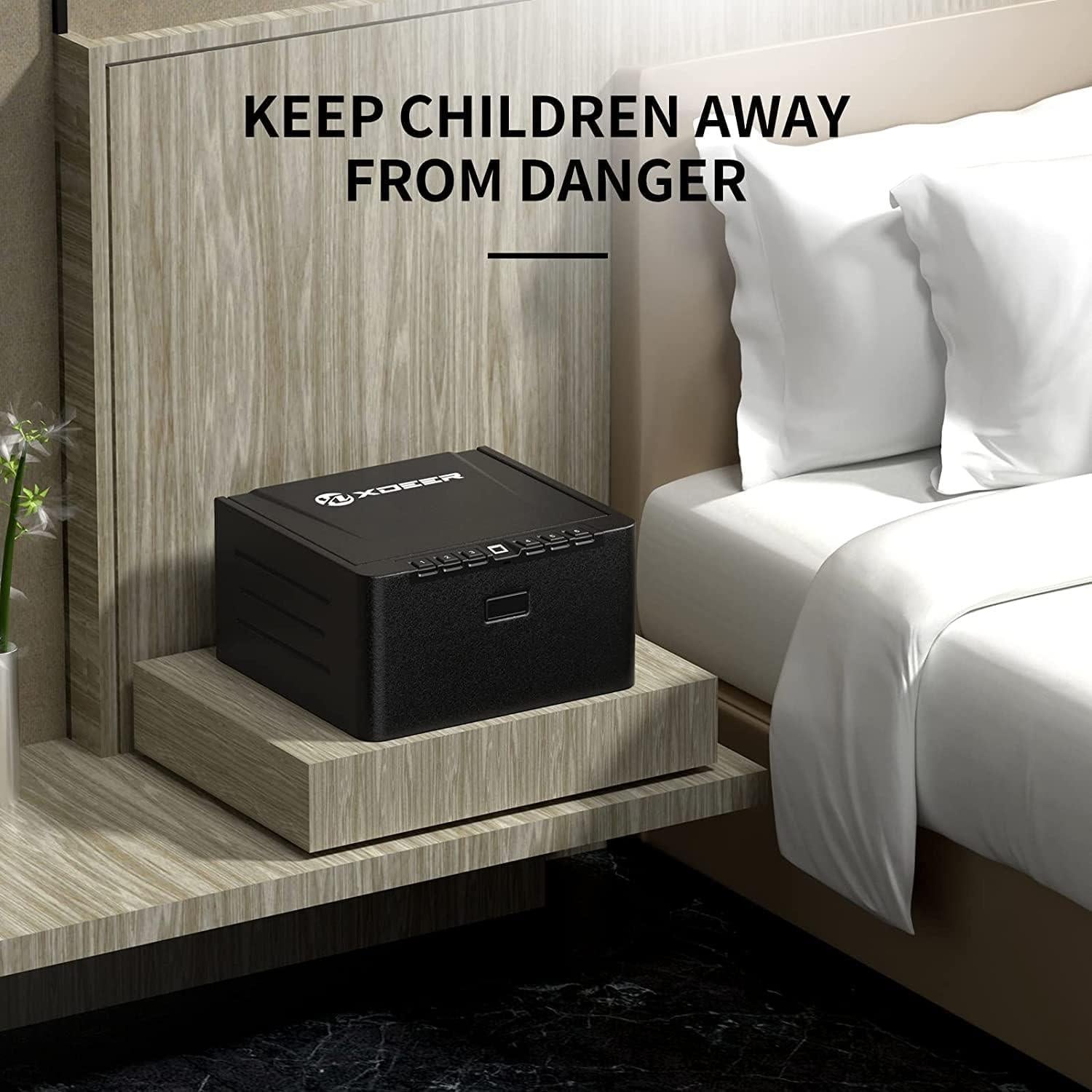 Caja Fuerte Biométrica XDeer para 4 Pistolas con Teclado