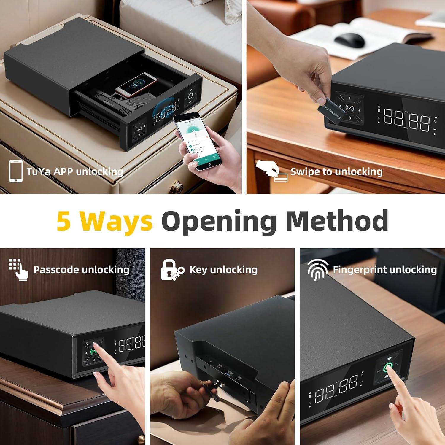 Caja Fuerte Biométrica KENRONE KR-BX3033 para Armas 8.62kg