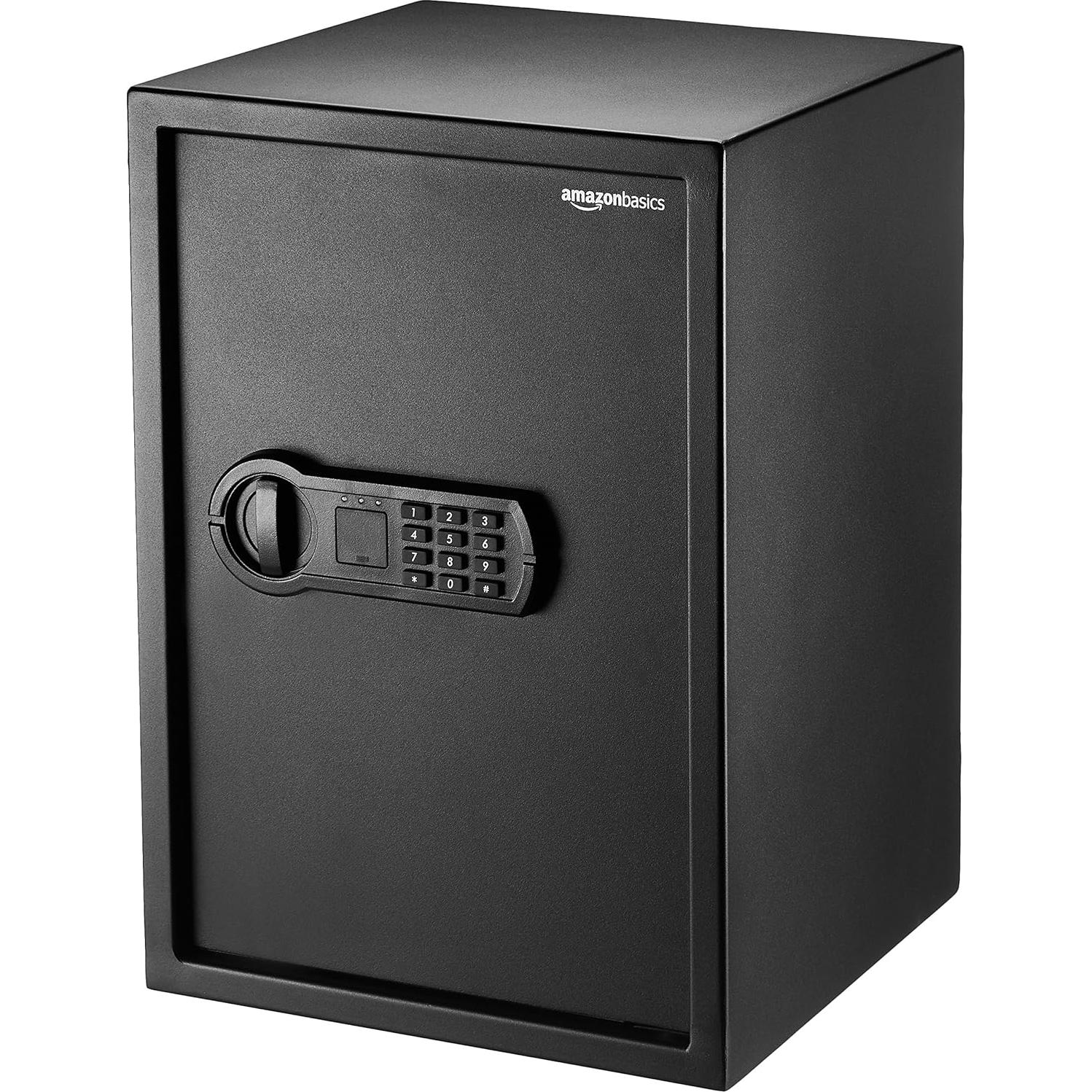 Caja Fuerte Electrónica AmazonBasics 1.8 Pies Cúbicos Negra