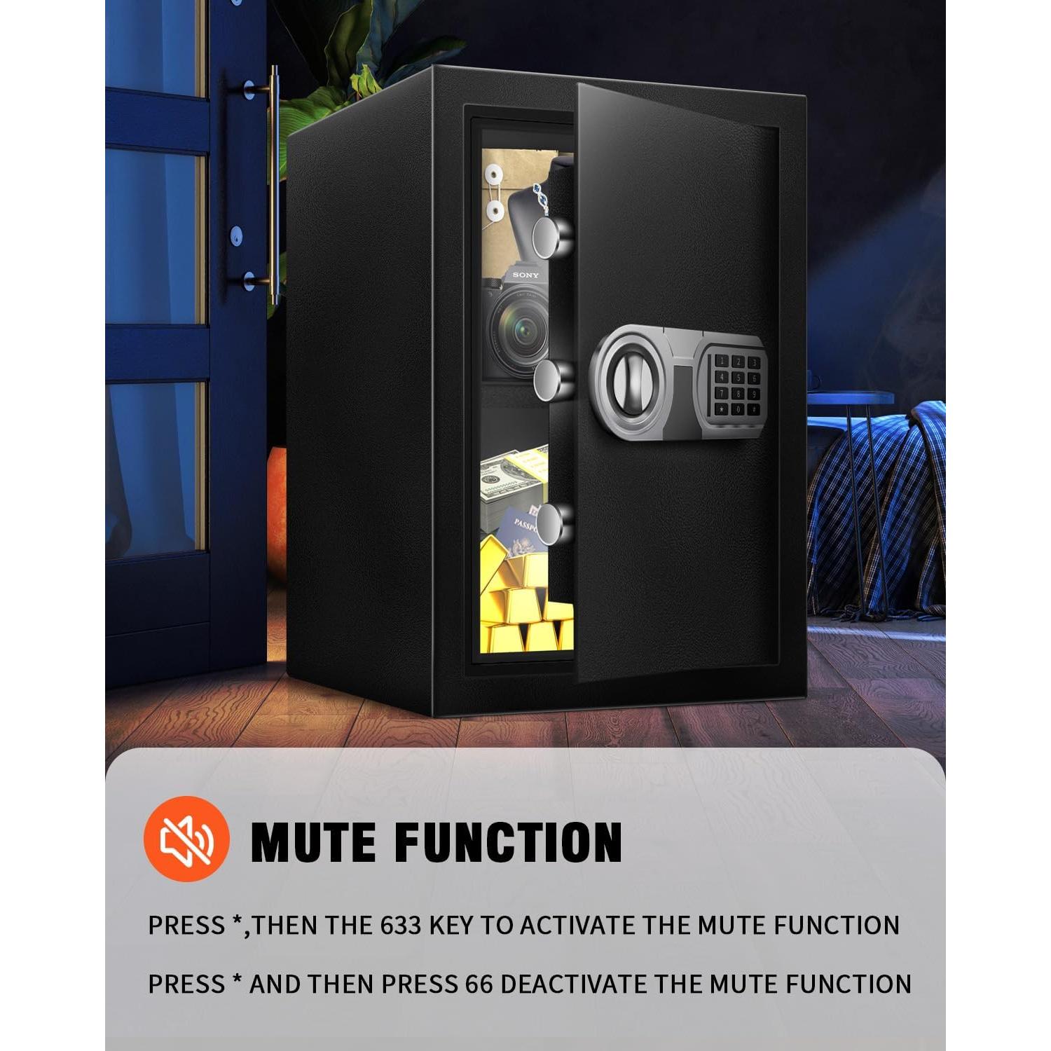 Caja Fuerte Digital Bioaeyok 2.8 Pies Cúbicos con USB-C